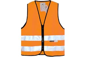 Salzmann Children's High Visibility Safety Vest with Zipper | Made with 3M Reflective Material