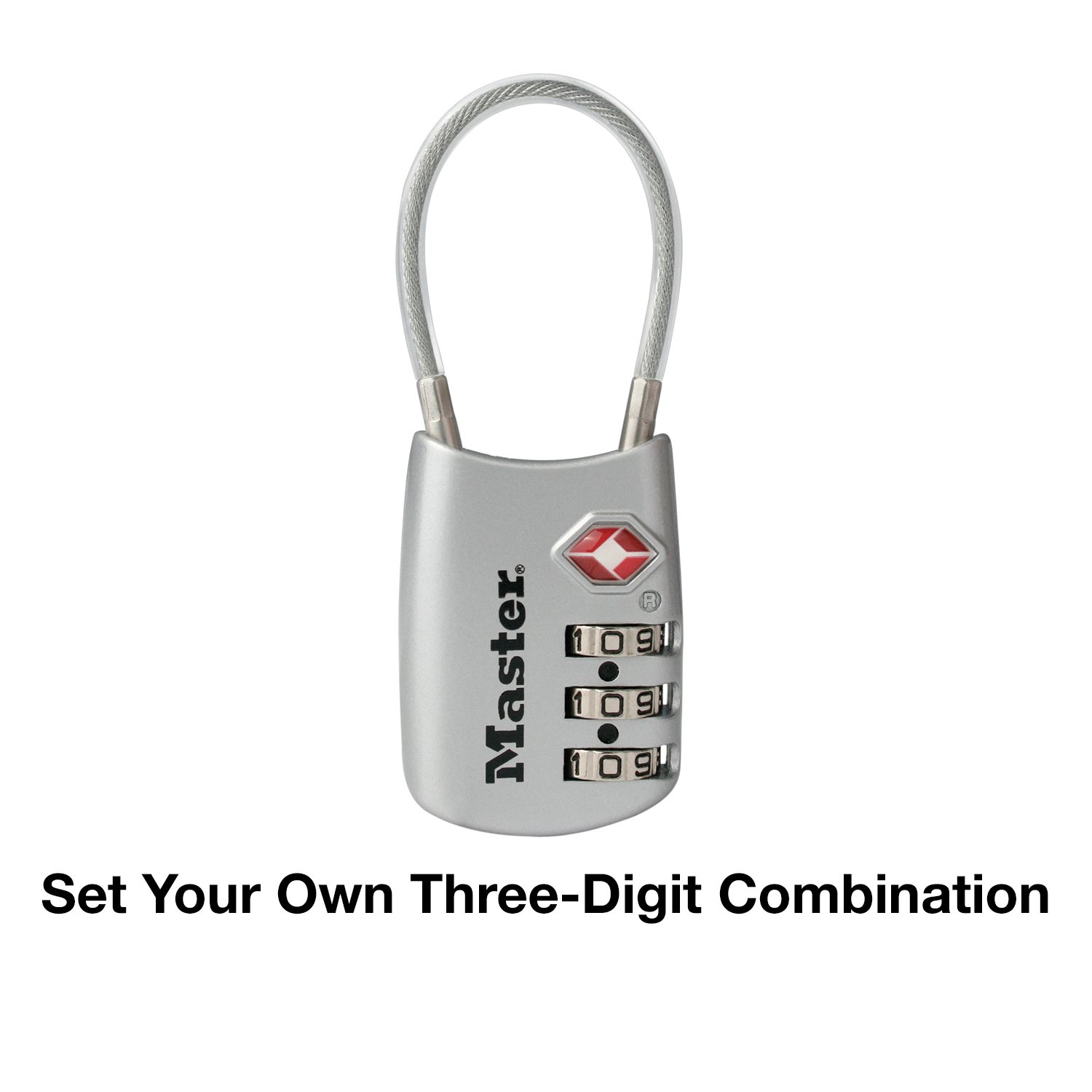 Master Lock 4688D Set Your Own Combination TSA Approved Luggage Lock, 1