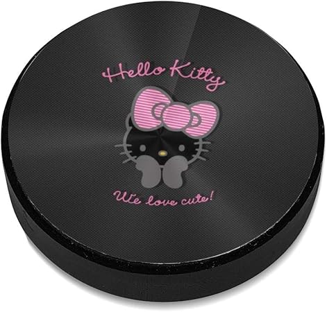 Amazon ハローキティ黒い背景 車載ホルダー 超強磁力 マグネット式 粘着式 取り付け簡単 高級感 おしゃれ スマホスタンド 携帯電話ホルダー 車 バイク
