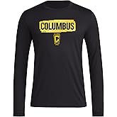 adidas Mens Columbus Crew MLS Long Sleeve T-Shirt