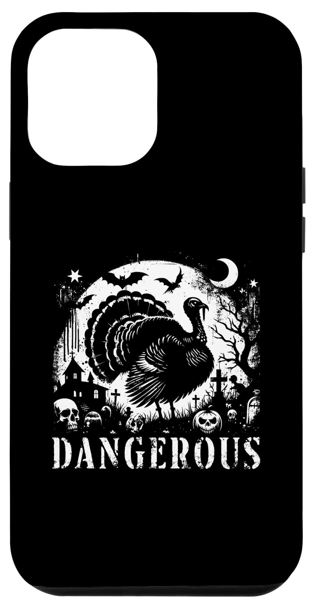 iPhone 15 Plus Dangerous Turkey - Funny Creepy Turkey Halloween Lover Case