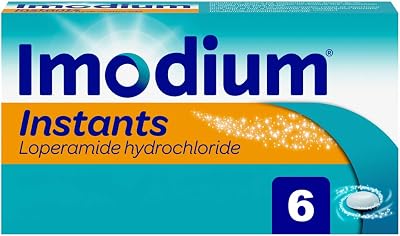 Imodium Instants Loperamide 6 Tablets On-The-Go Diarrhoea Relief 12+