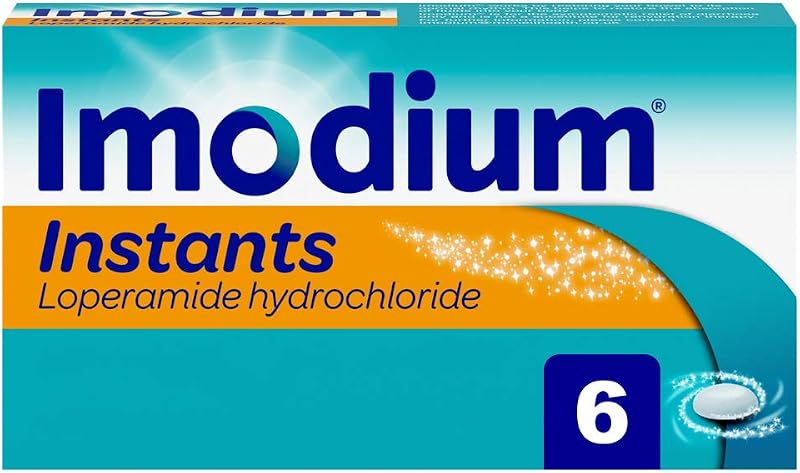Imodium Instants Loperamide 6 Tablets On-The-Go Diarrhoea Relief 12+