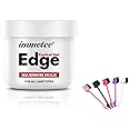 immetee Instant 4C Extreme Hold Braiding and Styling Gel, Long Lasting Non-Greasy Smoother (100g + Brush)