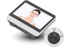 Peephole Camera, 1080P Video Door Viewer with Night Vision, Motion Detection, 120 Degree View Peephole Door Camera, HD Batter
