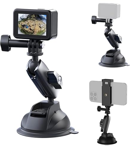 Magnetische Halterung Für Insta360 X3 X4 X5 | Desktop-Stativ Mit Verstellbarem Griff | Schwarz