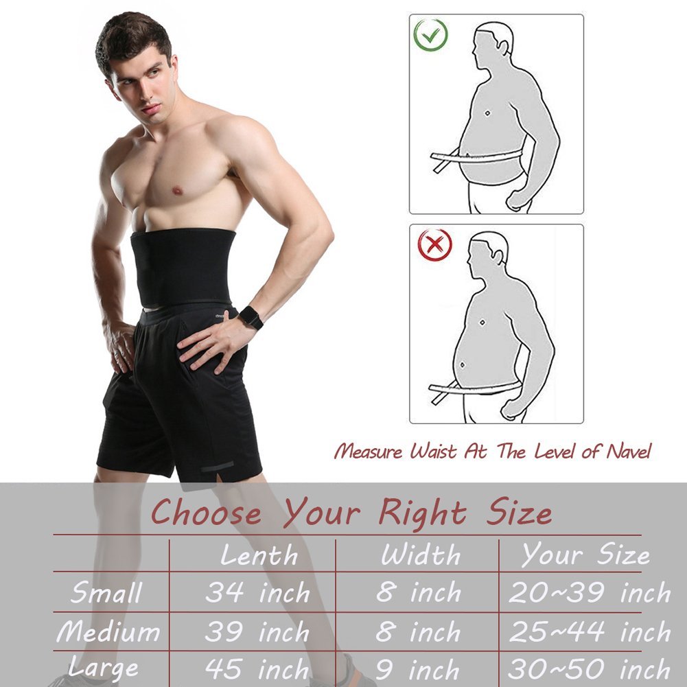 FTEOX Waist Trimmer Belt,Breathable Absorb Sweat Waist Trimmer for Women & Men,Adjustable Stomach Fat Burner for Lower Back Support,Stomach and Back Lumbar Support