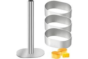 3Pcs Polvoron-Molder-Filipino Cookie Press Shortbread Polvoron Mold 2.5in Stainless Steel Kitchen Gagets Dessert with a Handl