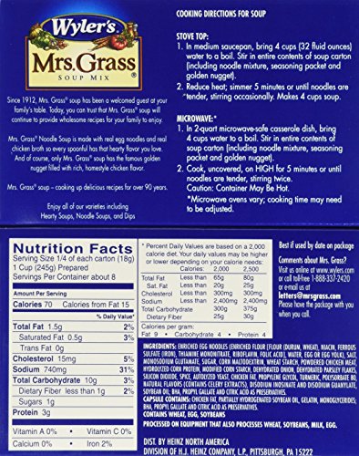 Mrs Grass Mix Soup Chicken Noodle, 4.2 Ounce (Pack of 8)
