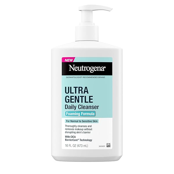 NEUTROGENA ULTRA GENTLE FOAMING FACIAL CLEANSER, FRAGRANCE FREE...