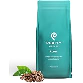 FLOW Original Medium Roast Whole Bean (5lb Bag) | Specialty-Grade USDA Organic Arabica Blend | Third Party Tested for Mold, Mycotoxins &amp; Pesticides