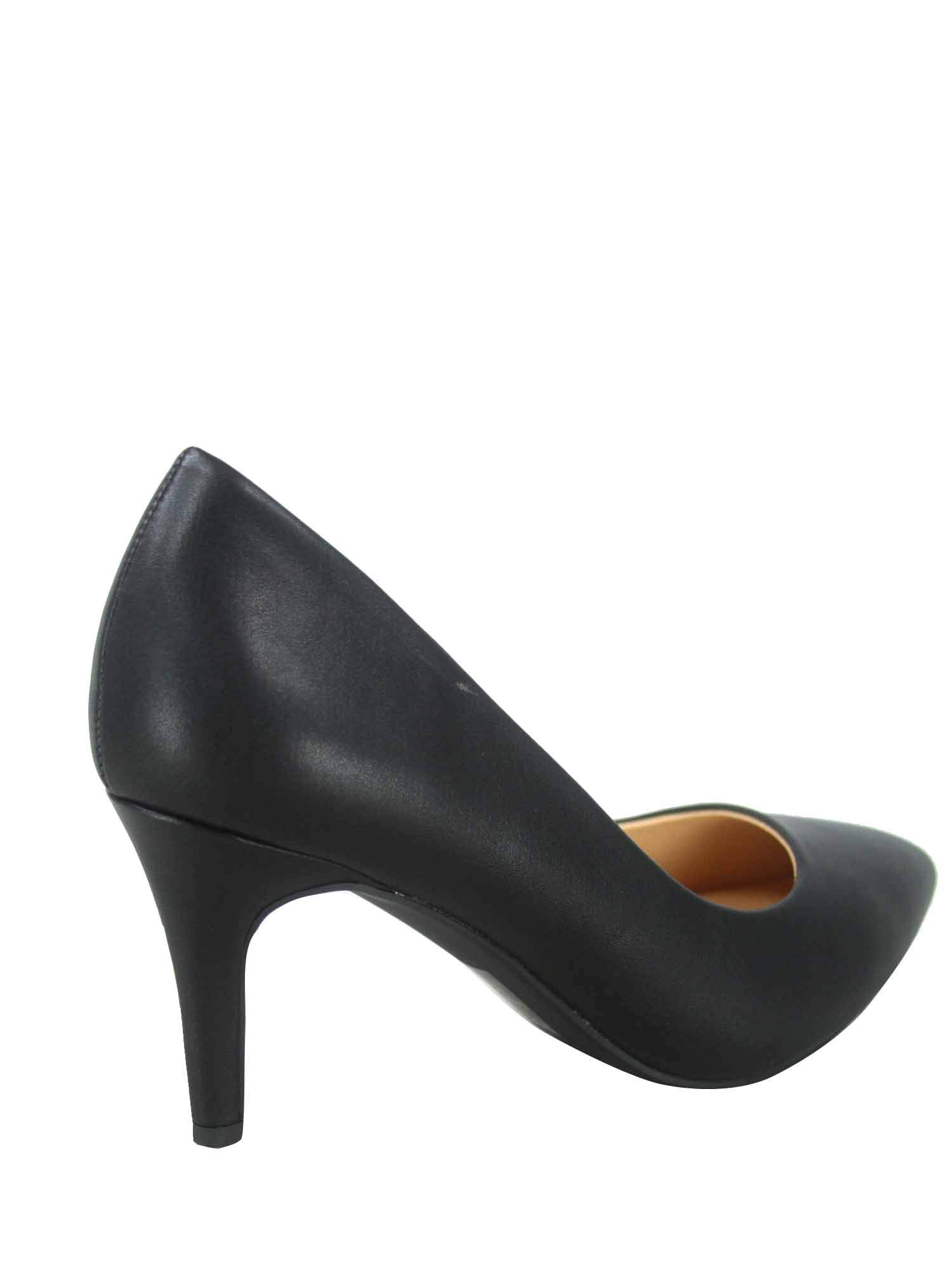 FZ-Coen-s Women's Classic Pointed Toe Low Heel Comfort Pump Office Shoes (9 B(M) US, Black/PU) - Image 4