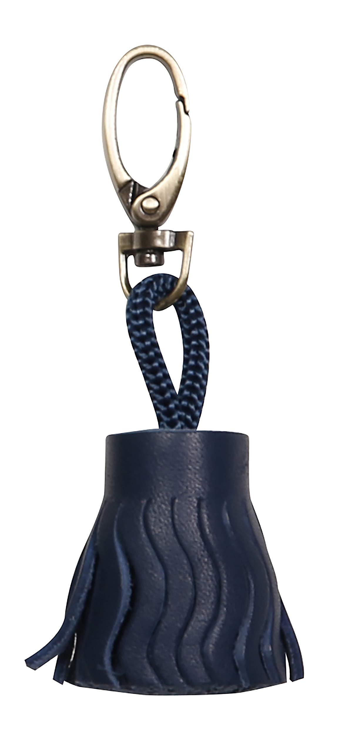 Clairefontaine 410094C - One Lawrence Keyring - Dimensions: 4x2.5 cm - Made of Genuine Lambskin Leather - Blue Colour - Multi-Functional - Practical + Strong