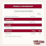 Healthspan Vein Vine Leg Vein Support 360mg 90 Tablets Vegan view 7