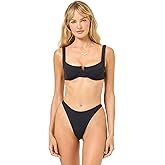 L*Space Mako Bikini Top for Women, Maximum Support, Underwire Fit, Adjustable Back Tie, Thick Straps