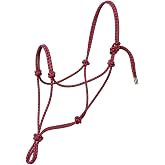 Silvertip Weaver Leather No. 95 Rope Halter Black/Gray/Red, Large, (35-9506-W32)
