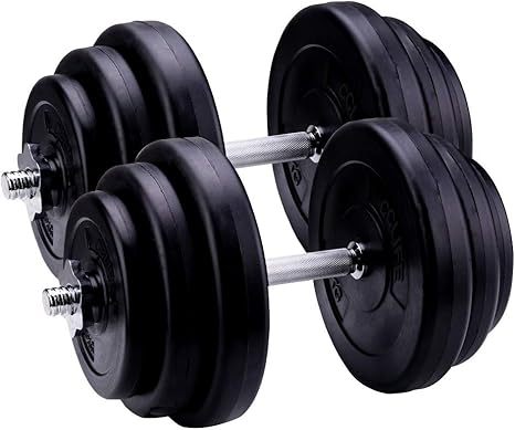 CCLIFE 40 kg Ajustable Plástico Pesas Mancuernas de Fitness ...