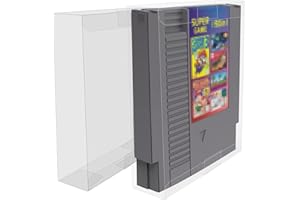 ASTONEY 10 Pcs Clear Box Protectors Case for NES Cart, NES Cartridge Clear Plastic Case Premium Quality Transparent Plastic P