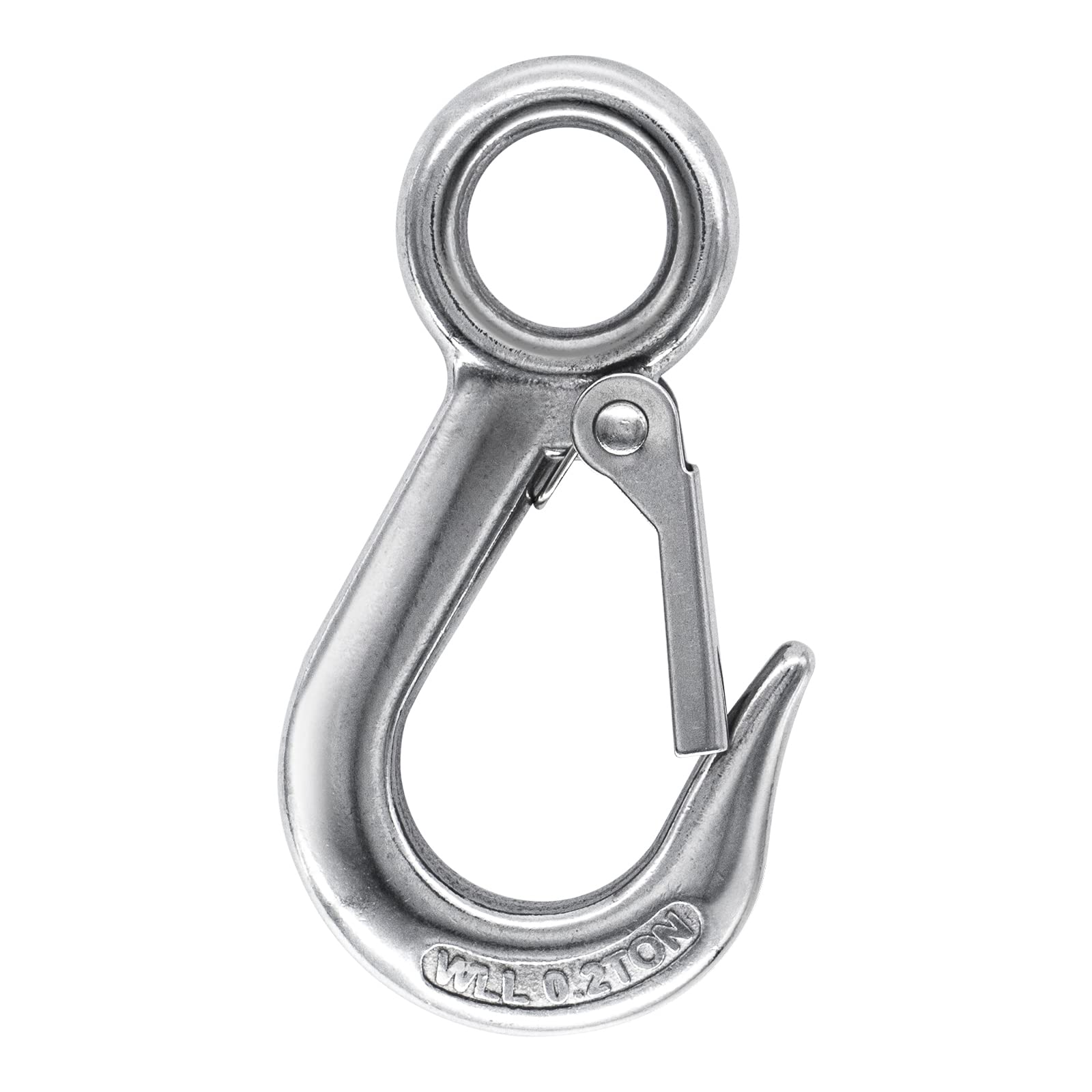 Photo 1 of INCONTESTA 440 lbs Work Load (0.2T) Grab Hooks, Slip Hooks, 304 Stainless Steel Swivel Eye Lifting Hook, Round Fast Eye Safety Snap Hook