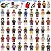 Harlerbo Minifigures Set of 48 - Compatible Minifigures with Interchangeable Accessories Set Mini Figures Community People Building Bricks Interlocking Toy Playset
