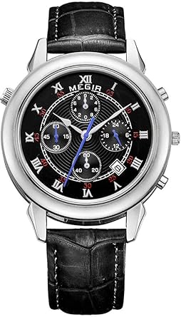 Crown Prince Black Luxury Chronograph Watch for Men & Boys (ML2013GBK).
