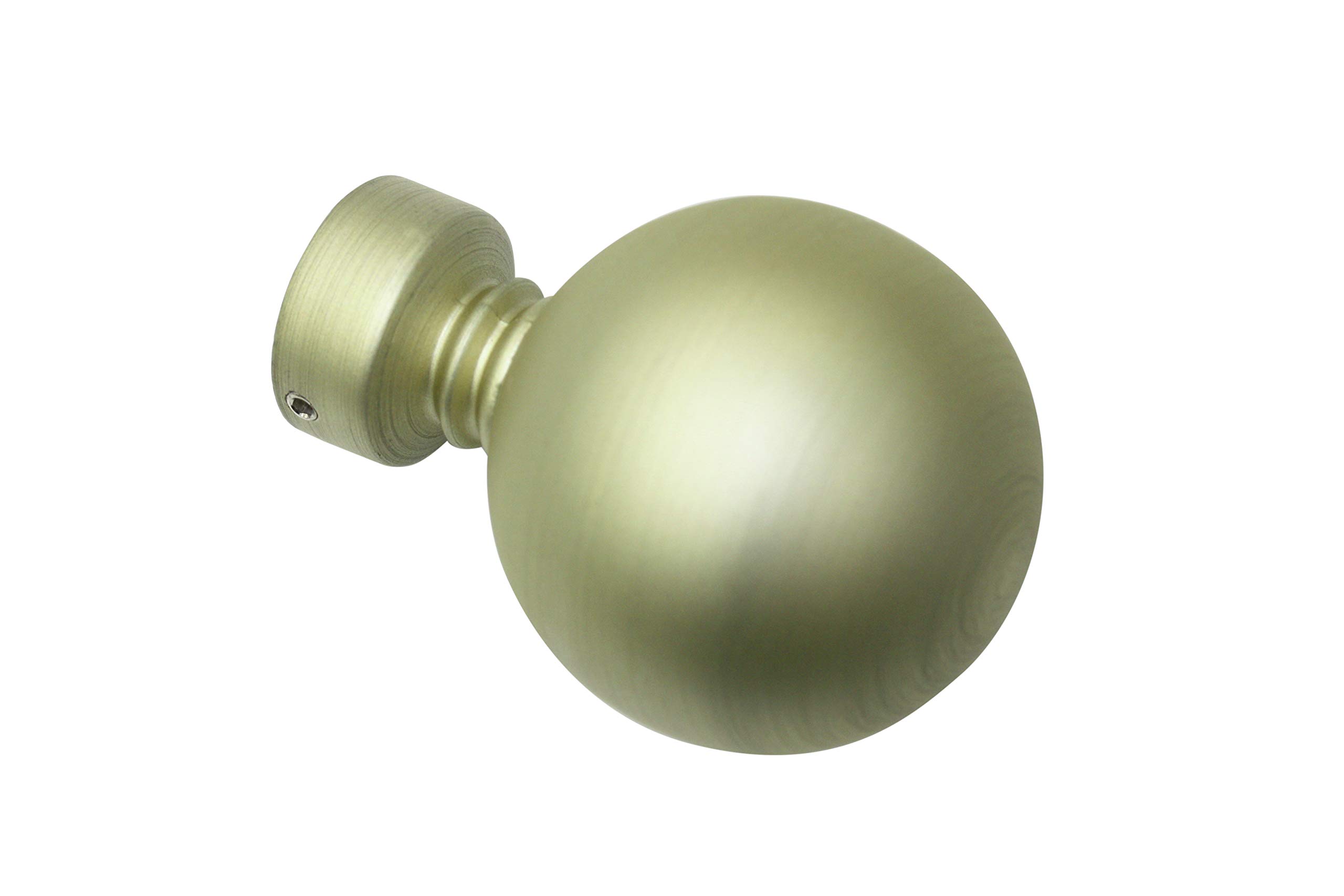 Gardinia Ball, 2 x end Piece, Metal, Champagne, for Curtain Technology, Diameter, Ø 19 mm — image 1