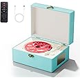 Yintiny Blue Time Music Box CD Player with Speakers for Home Decor