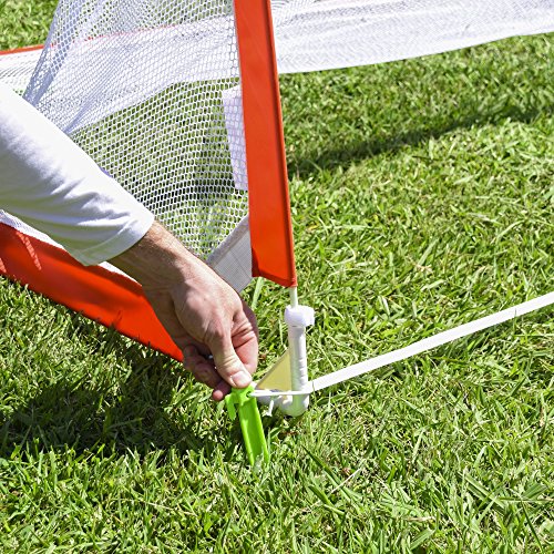 GoSports Portable Pop Up Soccer Goals for Backyard - Kids & Adults - Set of 2 Nets with Agility Training Cones and Carrying Case (Choose from 2.5', 4' and 6' Sizes)