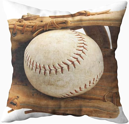 Ruthxiaoliang Funda de Almohada de béisbol Redonda Sucia, Funda de ...