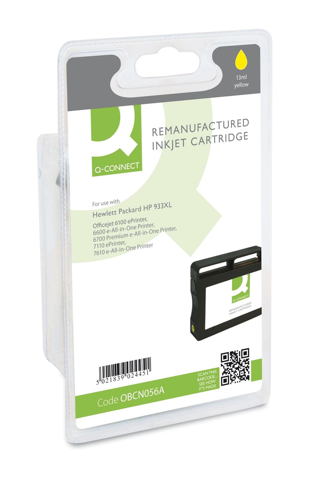 Q-Connect HP 933XL Remanufactured Magenta Inkjet Cartridge High Yield
