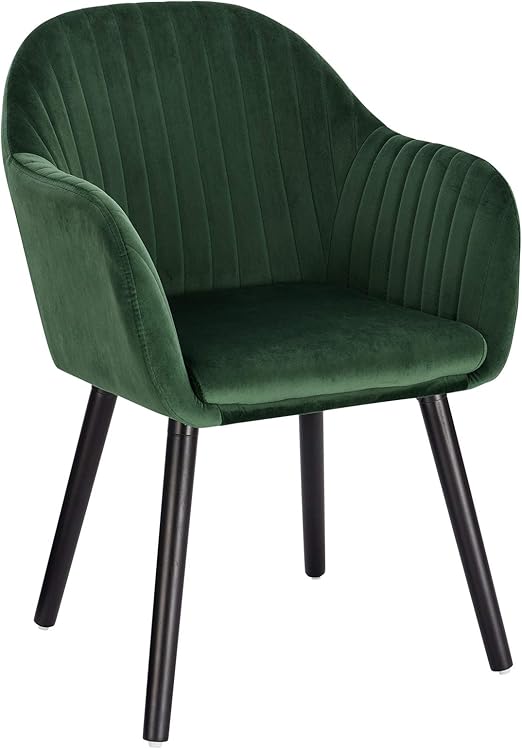 WOLTU Dark Green Kitchen Dining Chair 1 Piece Upholstered Counter