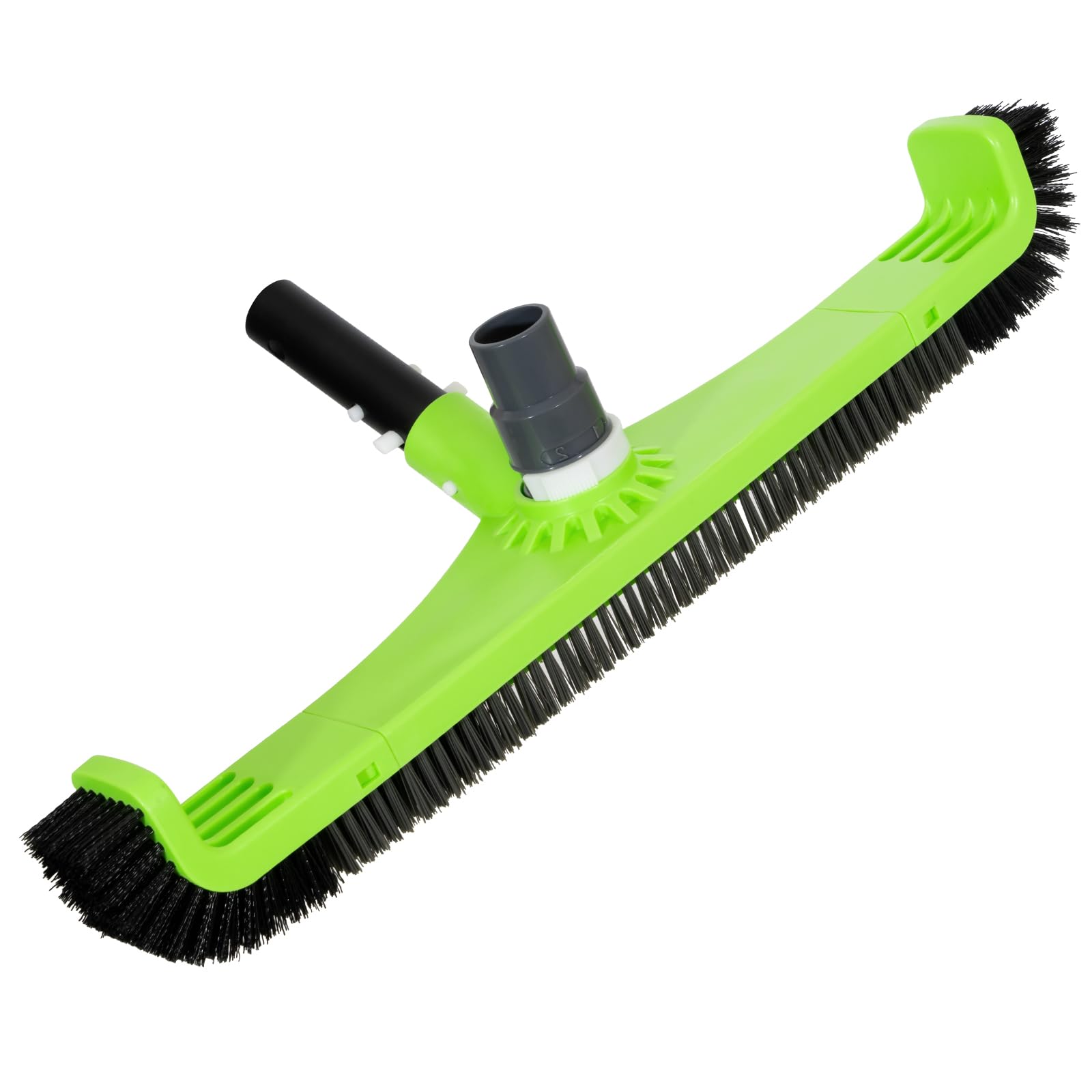 Photo 1 of Sepetrel 20" Pool Vacuum Brush Head for Cleaning Pool Walls,Heavy Duty Inground/Above Ground Swimming Pool Scrub Brushes with Curved Ends