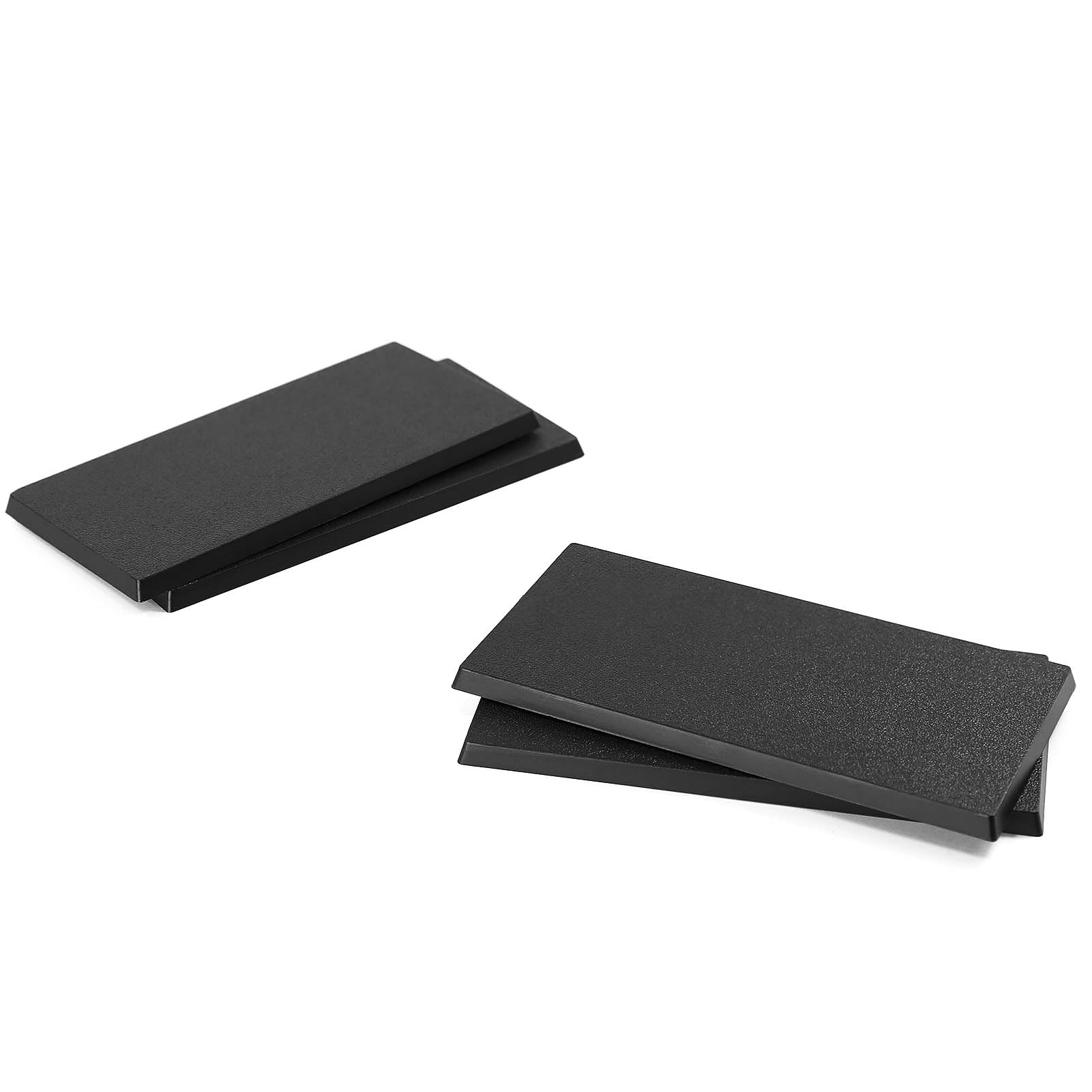 Evemodel Rectangular base model base made of plastic for figures or miniatures for war games table decoration (4pcs 50*100mm)