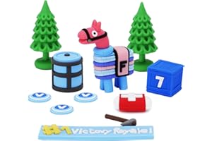 OLIBADU Battle Royale Video Game Cake Toppers - 11 Piece Set for Themed Birthdays - Enhanced Party Decorations