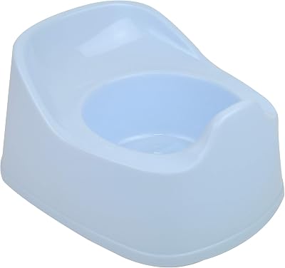 First Steps Re-usable Plastic Potty for Baby & Toddler Blue - 2 Years+