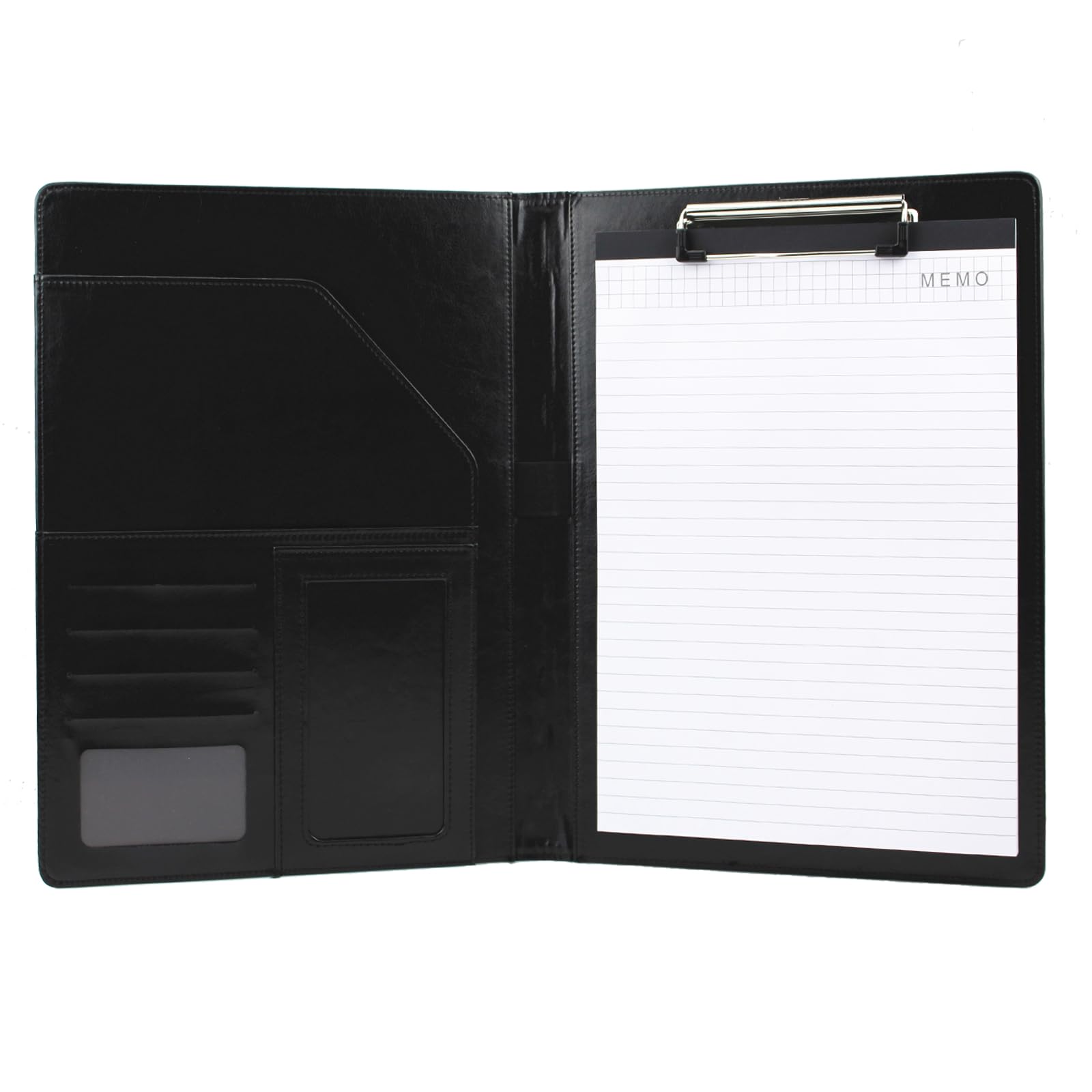 Gad2go Leather Conference Folder A4 Portfolio Travel Document Folder Business Clipboard for Office Business Meeting Travel (32x24.8x2 cm)
