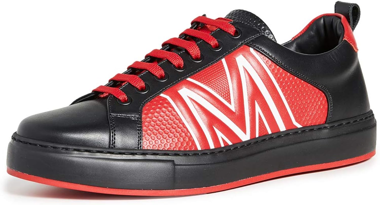 mcm red sneakers