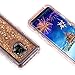WOLLONY Galaxy S9 Case, 360 Full Body Shockproof Liquid Glitter Quicksand Bling Case Heavy Duty Phone Bumper Non-Slip Soft Clear Rubber Protective Cover for Samsung Galaxy S9 - Rose Gold