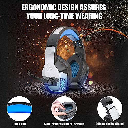 Gaming Headset for Xbox One, PS4, PC, Controller, Noise (Blue) eBay