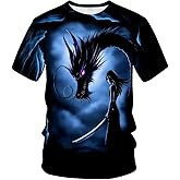 WHNBCW Traditional Dragon T-Shirt Funny Anime Graphic Tee Shirt