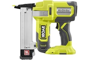 RYOBI ONE+ 18-Gauge Cordless AirStrike Narrow Crown Stapler P361 Green (Renewed)