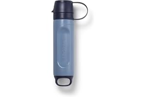 LifeStraw Peak Series – Solo Personal Water Filter for Hiking, Camping, Travel, Survival and Emergency preparedness. Removes Bacteria, parasites and microplastics.