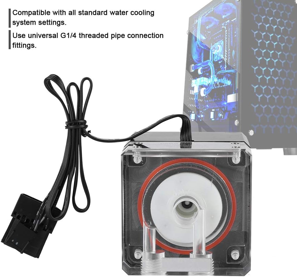 MutePump 3000RPM Intelligent Control PC Water Cooling Pump - 800L/H Flow, 3.5M Head, default - Image 3