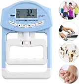 Yuehuamech Digital Hand Dynamometer Grip Strength Meter 198Lbs/90Kgs LCD view 2