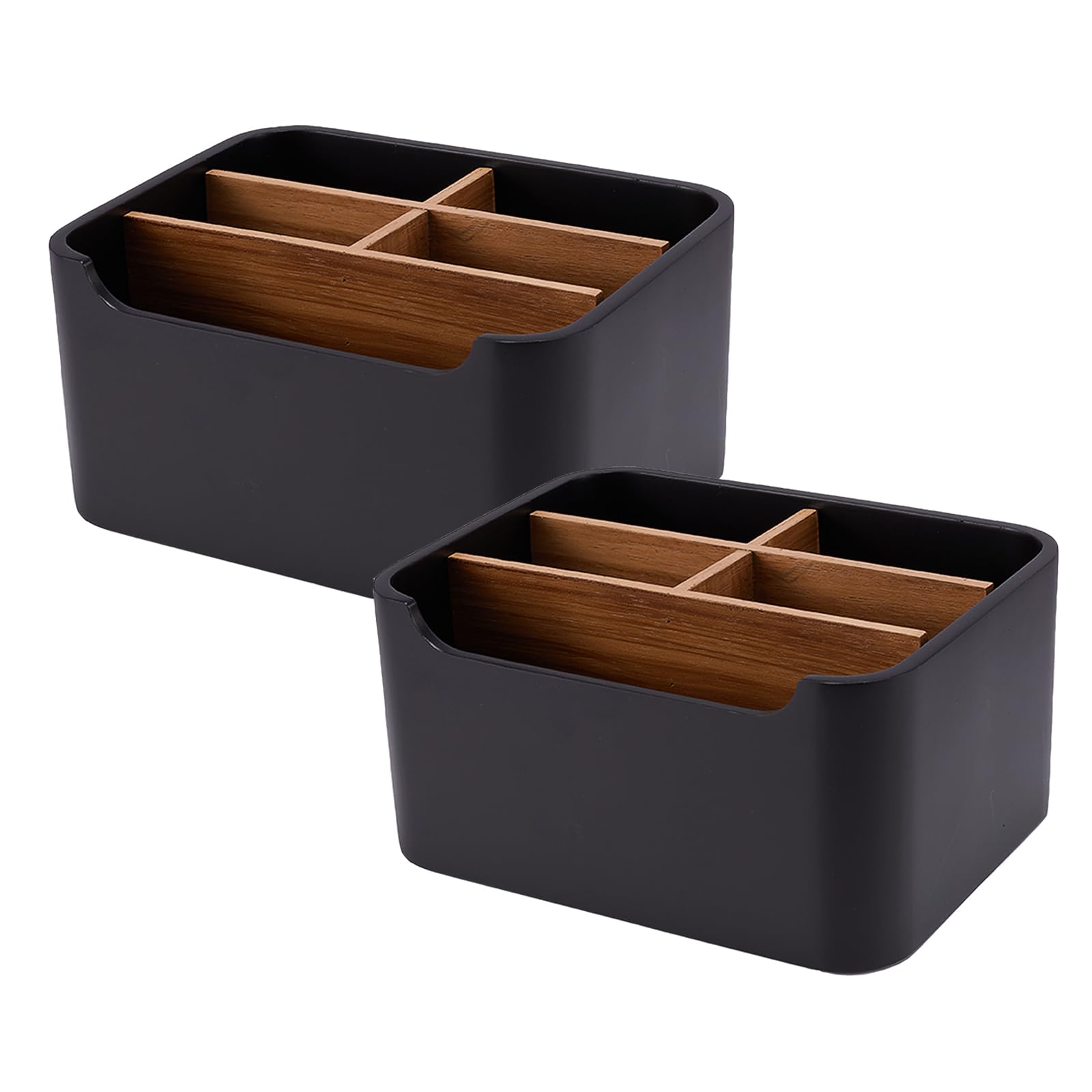Photo 1 of SZYRL Stylish Desk Organizers and Remote Control Holders in Black, Pen Phone Holder Organizer, Multi-Purpose Caddy Storage Accessories for Office Desktop Coffee Table Bedside Nightstand