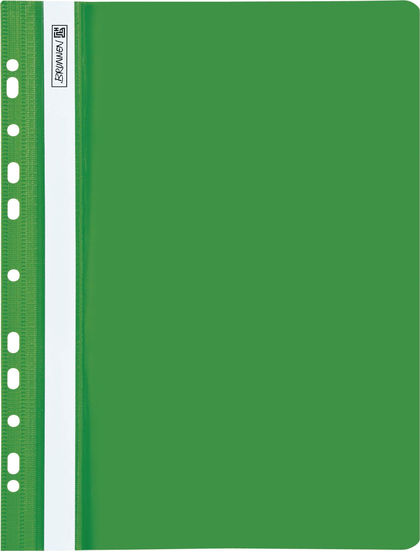 Baier & Schneider Brunnen 102015250 File Folder for A4 Strong Plastic Film PVC Pack of 25 Green