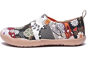 UIN Women's Art Travel Slip-On Shoes Casual Lightweight Breathable Flats Comfortable Loafers