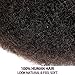 FASHION IDOL Afro Kinkys Bulk Human Hair for Dreadlock Extensions Loc Repair Braiding Twist Tight Afro Kinky Human Hair for Loc 3 Packs 150 Gram Natural Black 14 Inches 5.3 Oz