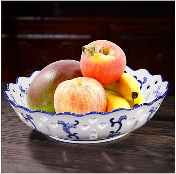 QTQHOME Fruit Bowls Hollow Fruit Bowls Living