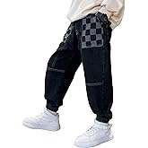MEILONGER Boys Elastic Waist Jeans Stretch Fashion Denim Pants Size 8,10-12,14-16,18-20